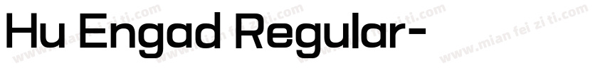 Hu Engad Regular字体转换
